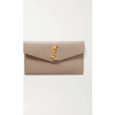 Saint Laurent Schoudertassen Saint Laurent Uptown clutch van kalfsleer Camel