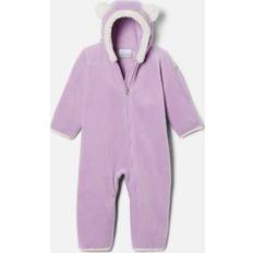 Purple Fleece Overalls Children's Clothing Columbia Infant Tiny Bear II Bunting- Purple 18/24