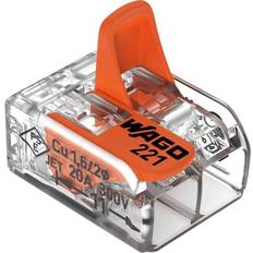 Wago 221-412 Lever-Nuts 2-Conductor Compact Splicing Connectors Pack of 10