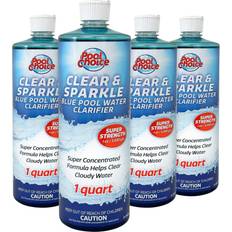 Swimming Pools & Accessories Pool choice clear and sparkle blue pool water clarifier, 1-quart, 4-pack