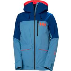 Helly Hansen Dame - Skiløb Jakker Helly Hansen Women’s Powchaser Lifaloft Insulated Ski Jacket - Blue Fog