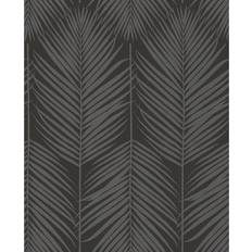 Wallpapers Seabrook Designs Etten Studios Persei Palm Glass Beaded Unpasted Wallpaper Midnight Galaxy