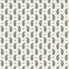 Wallpapers Seabrook Designs Maia Paisley Nonwoven Unpasted Wallpaper Poppy Seed