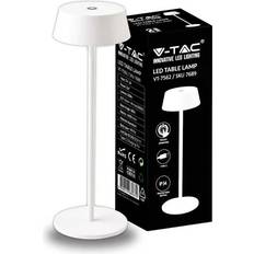 V-TAC USB Rechargeable LED White Table Lamp