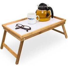 Bambus Hovedpuder Relaxdays Bamboo Wooden Breakfast in Bed Tray 23.5 x 63 x 31 cm Ergonomic Pillow