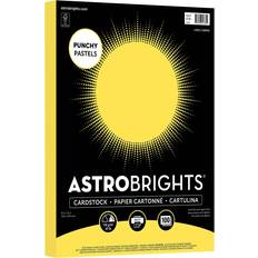 Crayons Astrobrights Punchy Pastel Cardstock, 8.5" x 11" 65 lb. Lively Lemon, 100 Sheets 91785