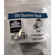 Plumbing Smith-Cooper S3014SE006B 0.75 in. Street Elbow 90 deg No.150 Stainless Steel 304