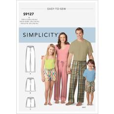 Needlework Patterns on sale Simplicity sewing pattern s9127 unisex sleepwear