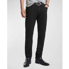 Embroidery Jeans John Varvatos Bowery Straight Fit Jeans - Black