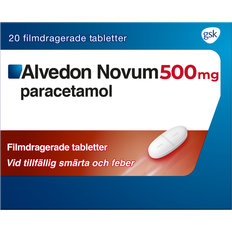 GSK Receptfria läkemedel Alvedon Novum 500mg 20 st Tablett