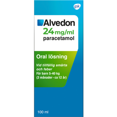 GSK Receptfria läkemedel Alvedon 24mg/ml 100ml Lösning