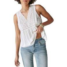 Lucky Brand Eyelet Babydoll Tank