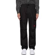 HUGO BOSS Red Trousers & Shorts HUGO BOSS Black Pleated Cargo Pants 001- Black IT