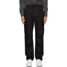 Clothing HUGO BOSS Black Pleated Cargo Pants IT