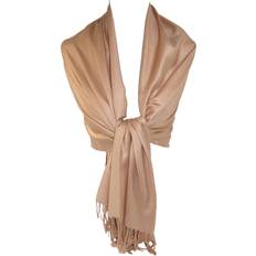 Gold - Women Scarfs CTM Classic Pashmina Wrap Scarf Shawl Pack of 2 Women