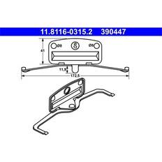 ATE Fjeder Bremsekaliper 11.8116-0315.2 Hydraulikolie