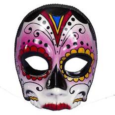 Halloween Mascherine Forum Novelties Day Of the Dead Multi Colored Female Costume Mask One