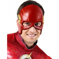 Cheap Facemasks Fancy Dress The Flash Adult Mask Purple/Red