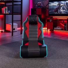 Gaming Chairs X-Rocker Flash LED Audio Floor Gaming Chair Red/Black