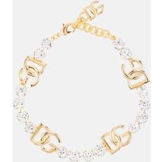 Dolce & Gabbana Halsband Dolce & Gabbana Rhinestoned choker with DG logo