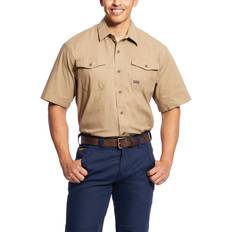 Work Tops Ariat Men's Short-Sleeve Rebar Made Tough DuraStretch Work Shirt