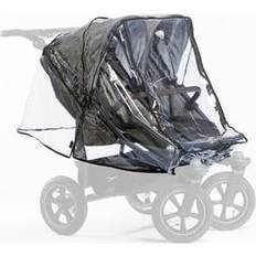 Fundas para cochecitos TFK Regenschutz Duo 2 Sportkinderwagen 2 Einhänge