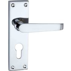 Designer Levers Victorian Straight Door Handles, Euro Lock