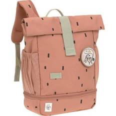 Barnevognstilbehør Lässig Mini Rolltop Backpack Happy Print karamel- babypoints