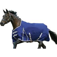 Weatherbeeta Comfitec Essential Standard Turnout Rug - Navy/Silver/Red