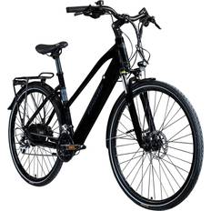 Damen - Klassisches E-Citybike E-Citybikes Zündapp Trekking Z810 700c 28 inch - Black/Gray