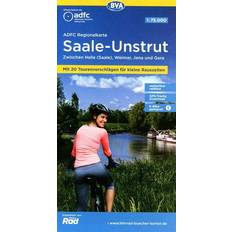 Controllerkarten ADFC-Regionalkarte Saale-Unstrut, 1:75.000, E-Bike-geeignet, GPS-Tracks