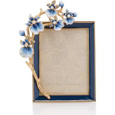 Jay Strongwater Indigo Orchid 3" Picture INDIGO Photo Frame