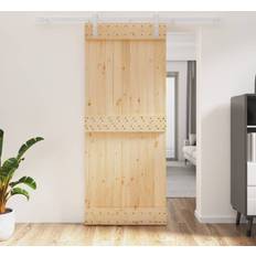 Sliding Doors vidaXL with Hardware Set Sliding Door (x210cm)