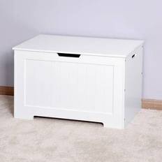 Cabinets Bed Bath & Beyond Nestfair White Wooden Lift Top Storage Cabinet