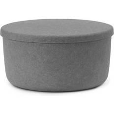 Grau Sitzpuffs Normann Copenhagen Hide Sitzpuff