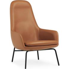 Acier inoxydable Fauteuils Normann Copenhagen Era Dossier Haut Tango Cuir 41599 Fauteuil