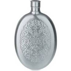 Silver Hip Flasks Twine Steel Filigree Flask - Silver Silver Hip Flask