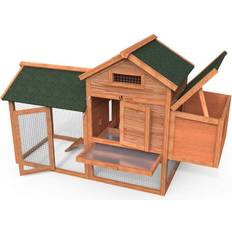 Vounot Wooden Chicken Coop for Outdoors, Large Rabbit Hutch