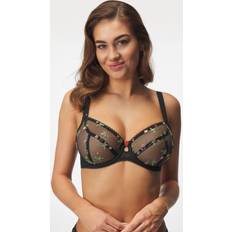 Multicoloured - Women Bras Freya Womens Rose Blossom Plunge Bra - Noir