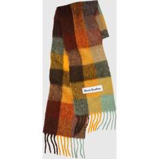 Nylon Scarfs Acne Studios Mohair Checked Scarf Multicolor