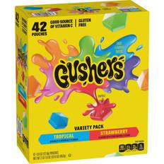 Gluten Free Confectionery & Cookies Betty Crocker Gushers Strawberry Splash and Tropical Flavors 33.6oz 42pcs 1pack