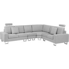 Nahka Sohvat Beliani Stockholm Left-Hand Sofa 293cm 6 Seater