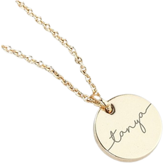 Women Necklaces Treat Republic Personalised Disc Necklace - Rose Gold