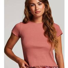 Hunkemöller Overdeler Hunkemöller Cotton Rib Top - Rosa