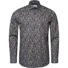 Paisley Oberteile Etón Paisley Signature Twill Shirt - Blue