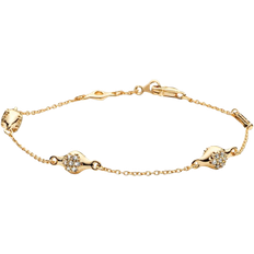 Smycken Pandora Modern Pavé LovePods Bracelet - Gold/Transparent