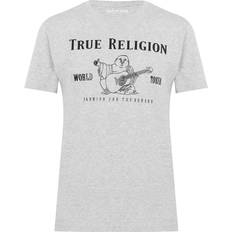 True Religion Buddha Logo Tee - Heather Grey