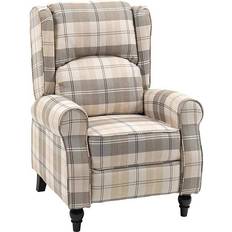 Brown Armchairs Homcom Wingback Khaki Armchair 102cm