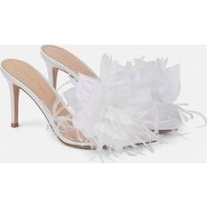 Gianvito Rossi Hjemmesko & Sandaler Gianvito Rossi Sølvfjer Stilet Sandaler - Hvid