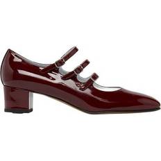 Gold - Woman Ballerinas Patent Leather Pumps - Burgundy